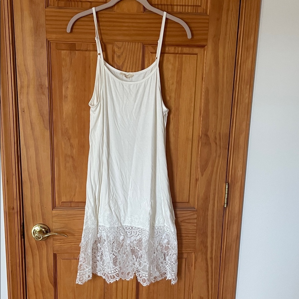 ODDY Cream Lace Hem Chemise